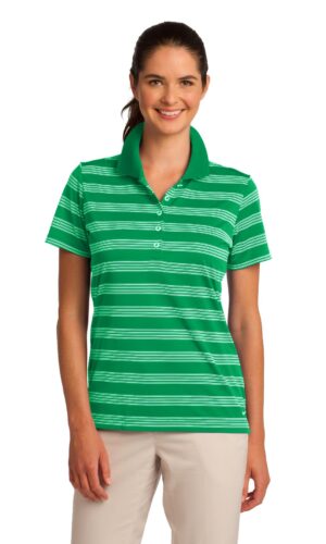 DISCONTINUED   Nike Ladies Dri-FIT Tech Stripe Polo. 578678