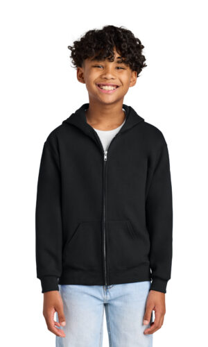 Jerzees ®  - Youth NuBlend ®  Full-Zip Hooded Sweatshirt.  993B