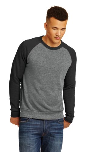DISCONTINUED  Alternative Champ Colorblock Eco  -Fleece Sweatshirt. AA32022