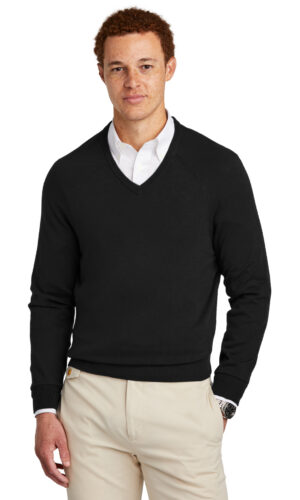 Brooks Brothers ®  Cotton Stretch V-Neck Sweater BB18400