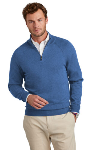 Brooks Brothers ®  Cotton Stretch 1/4-Zip Sweater BB18402