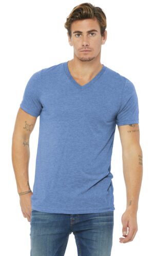 BELLA+CANVAS  ®  Unisex Triblend Short Sleeve V-Neck Te. BC3415