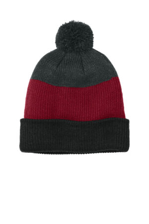C979_deepblackrichredcharcoalheather_hat_front