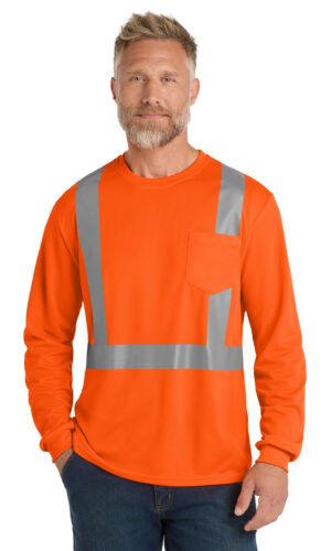 CornerStone  ®  ANSI 107 Class 2 Mesh Long Sleeve Tee. CS201