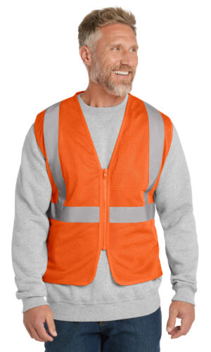 CornerStone  ®  ANSI 107 Class 2 Economy Mesh Zippered Vest. CSV101
