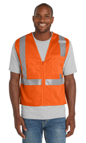 CornerStone  ®  ANSI 107 Class 2 Mesh Zippered Vest. CSV102