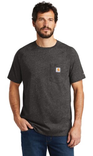 DISCONTINUED  Carhartt Force  ®  Cotton Delmont Short Sleeve T-Shirt. CT100410