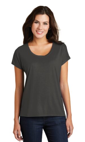 DISCONTINUED  District  ®  Women's Drapey Dolman Tee. DM412