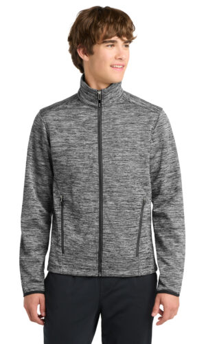 DISCONTINUED  Sport-Tek ®  PosiCharge ®  Electric Heather Soft Shell Jacket. JST30