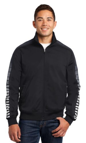 DISCONTINUED  Sport-Tek ®  Dot Sublimation Tricot Track Jacket. JST93
