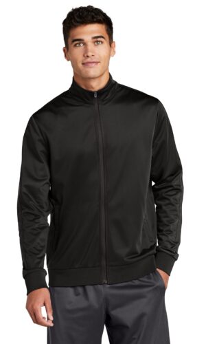 Sport-Tek  ®  Tricot Sleeve Stripe Track Jacket. JST94