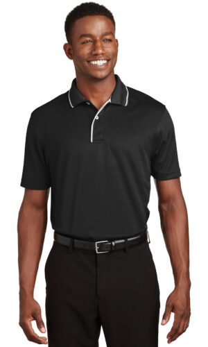 Sport-Tek ®  Dri-Mesh ®  Polo with Tipped Collar and Piping.  K467