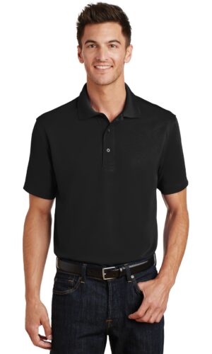 DISCONTINUED  Port Authority ®  Poly-Charcoal Blend Pique Polo. K497