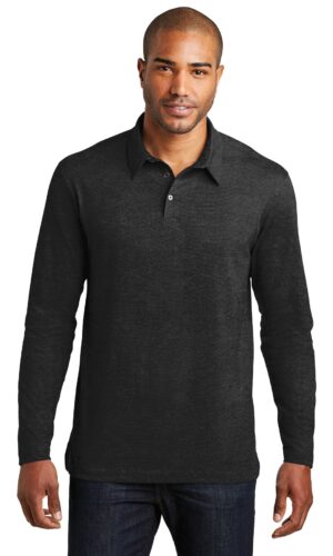 DISCONTINUED  Port Authority ®  Long Sleeve Meridian Cotton Blend Polo. K577LS