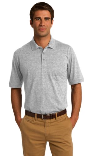 Port & Co   Core Blend Jersey Knit Pocket Polo. KP55P