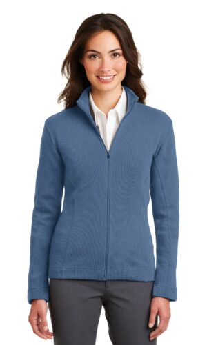 DISCONTINUED  Port Authority ®  Ladies Flatback Rib Full-Zip Jacket.  L221