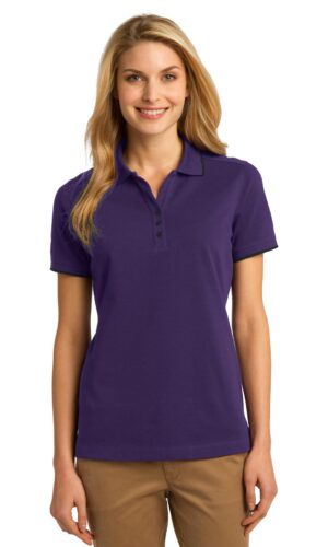 DISCONTINUED  Port Authority ®  Ladies Rapid Dry Tipped Polo. L454