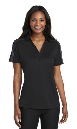 Port Authority ®  Women's Silk Touch Performance Colorblock Stripe Polo. L547