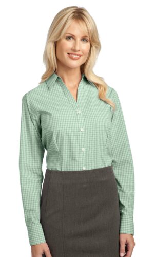 DISCONTINUED  Port Authority ®  Ladies Plaid Pattern Easy Care Shirt. L639