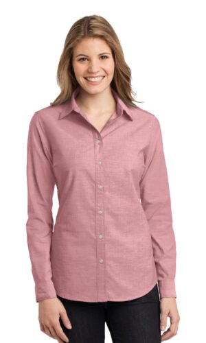 DISCONTINUED  Port Authority ®  Ladies Chambray Shirt. L653