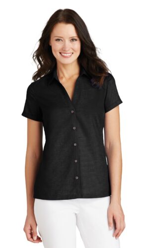 Port Authority ®  Ladies Textured Camp Shirt. L662