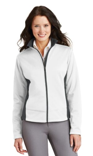 DISCONTINUED  Port Authority ®  Ladies Two-Tone Soft Shell Jacket.  L794