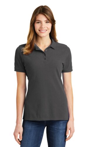DISCONTINUED  Port & Company ®  Ladies Combed Ring Spun Pique Polo. LKP1500