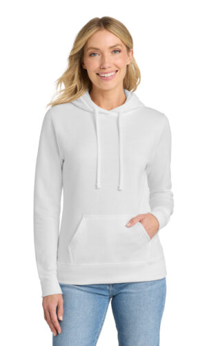 Port & Co   Women's Core Fleece Pullover Hooded Sweatshirt LPC78H