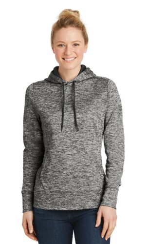 Sport-Tek ®  Women's PosiCharge ®  Electric Heather Fleece Hooded Pullover. LST225