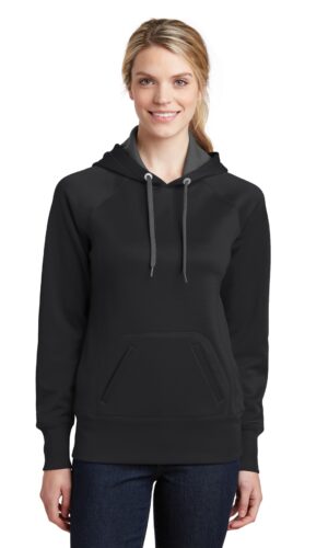 DISCONTINUED  Sport-Tek ®  Ladies Tech Fleece Hooded Sweatshirt.  LST250