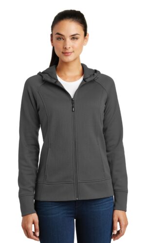 DISCONTINUED  Sport-Tek ®  Ladies Rival Tech Fleece Full-Zip Hooded Jacket. LST295