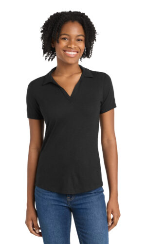 Sport-Tek  ®  Women's PosiCharge  ®  Tri-Blend Wicking Polo. LST405