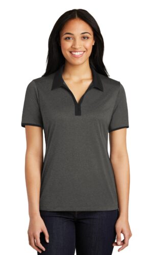 DISCONTINUED  Sport-Tek ®  Ladies Heather Contender   Contrast Polo. LST667
