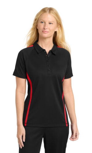 Sport-Tek ®  Women's PosiCharge ®  Micro-Mesh Colorblock Polo. LST685