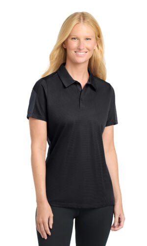 DISCONTINUED  Sport-Tek ®  Women's PosiCharge ®  Active Textured Colorblock Polo. LST695