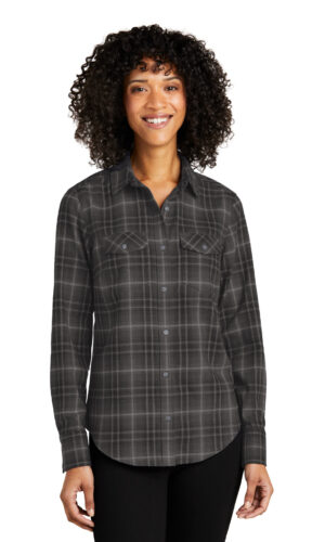 Port Authority ®  Women's Long Sleeve Ombre Plaid Shirt LW672