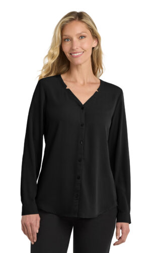 Port Authority ®  Women's Long Sleeve Button-Front Blouse. LW700