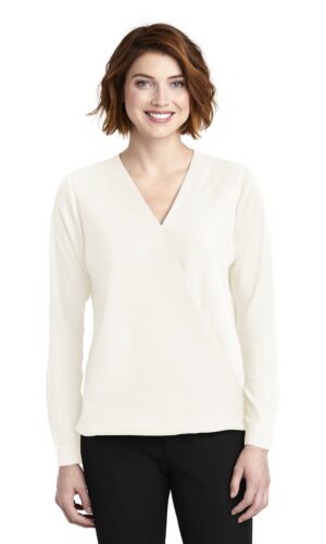 DISCONTINUED  Port Authority  ®  Ladies Wrap Blouse. LW702