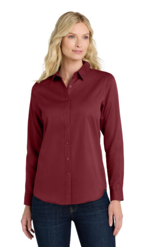 Port Authority ®  Women's Long Sleeve SuperPro React  Twill Shirt. LW808