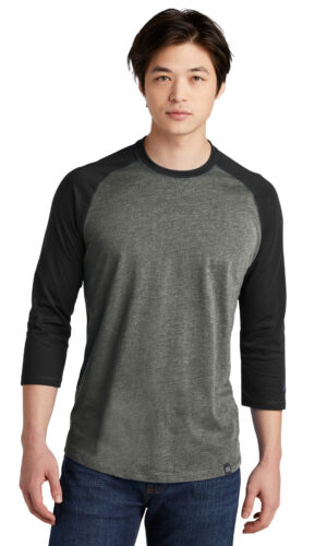 New Era  ®  Heritage Blend 3/4-Sleeve Baseball Raglan Tee. NEA104