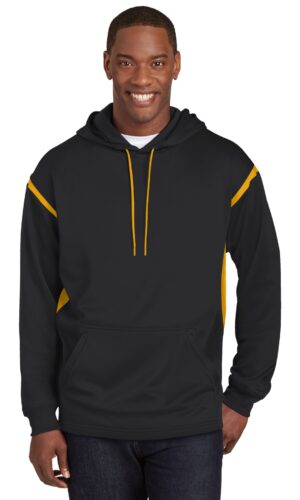 DISCONTINUED  Sport-Tek ®  Tall Tech Fleece Colorblock  Hooded Sweatshirt. TST246