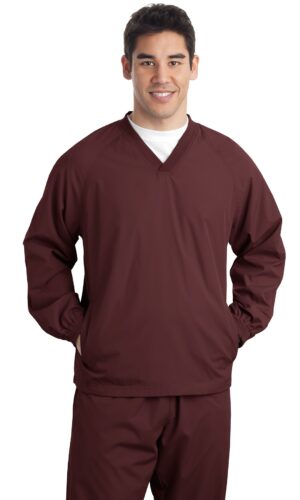 DISCONTINUED  Sport-Tek ®  Tall V-Neck Raglan Wind Shirt. TJST72