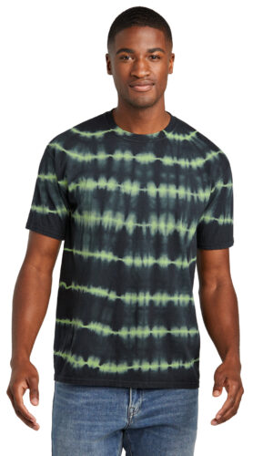 Port & Co   Allover Stripe Tie-Dye Tee PC142