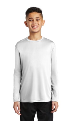 Port & Co   Youth Long Sleeve Performance Tee PC380YLS
