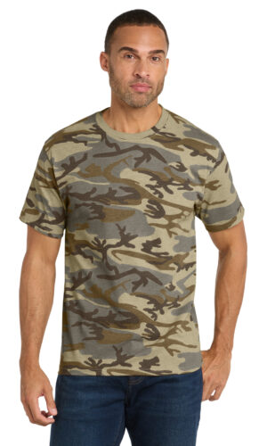 Port & Co   Core Cotton Camo Tee.  PC54C