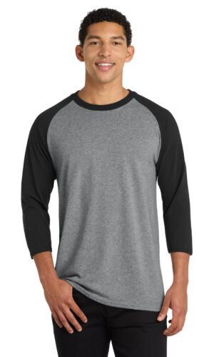 Port & Co   Core Blend 3/4-Sleeve Raglan Tee. PC55RS