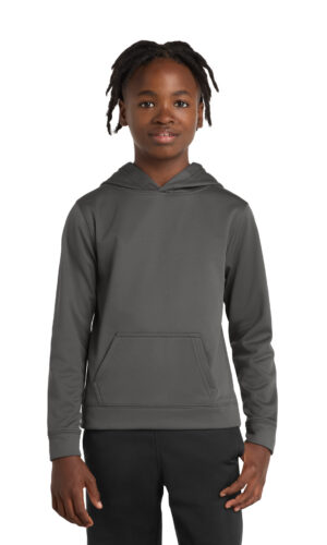 Port & Co   Youth Performance Fleece Pullover Hooded Sweatshirt. PC590YH
