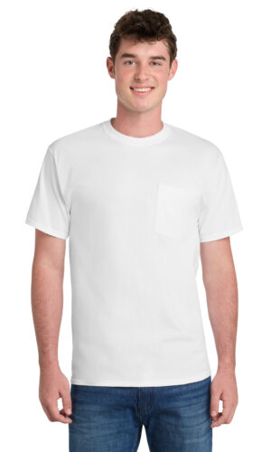 Port & Co   Essential Pocket Tee. PC61P