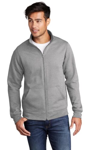 Port & Co   Core Fleece Cadet Full-Zip Sweatshirt PC78FZ