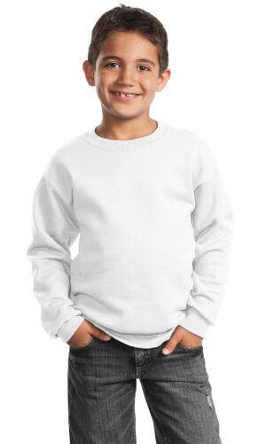 Port & Co   Youth Core Fleece Crewneck Sweatshirt.  PC90Y